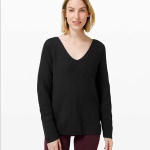 Lululemon What The Heart Wants Knit Sweater Black